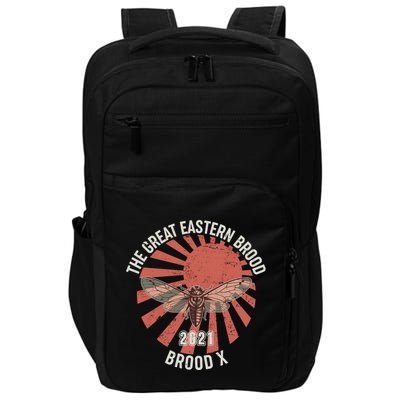 Cicadas The Great Eastern Brood X 2021 Vintage Japanese Sunburst Impact Tech Backpack
