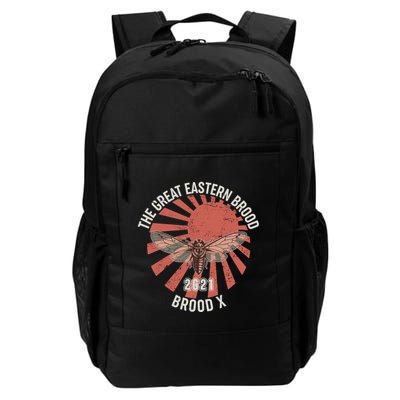 Cicadas The Great Eastern Brood X 2021 Vintage Japanese Sunburst Backpack