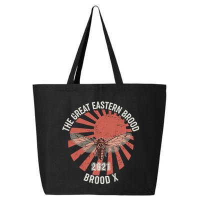 Cicadas The Great Eastern Brood X 2021 Vintage Japanese Sunburst 25L Jumbo Tote