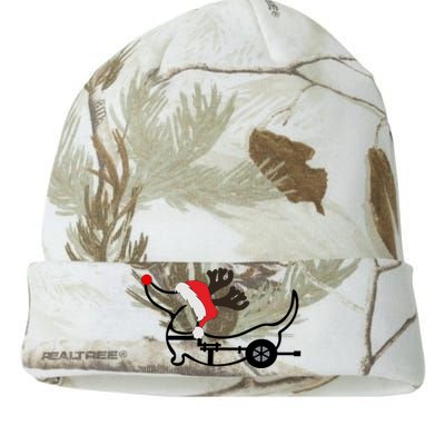 Christmas Ivdd Dachshund Reindeer Santa Hat In Wheelchair Gift Kati Licensed 12" Camo Beanie