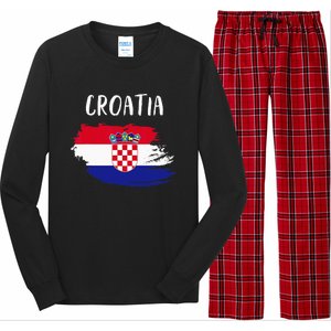 Croatia Indepedence Day Croatia Flag Long Sleeve Pajama Set