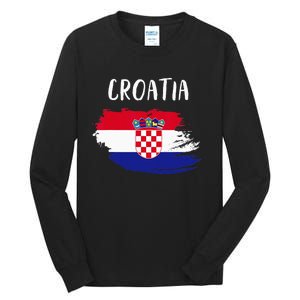 Croatia Indepedence Day Croatia Flag Tall Long Sleeve T-Shirt