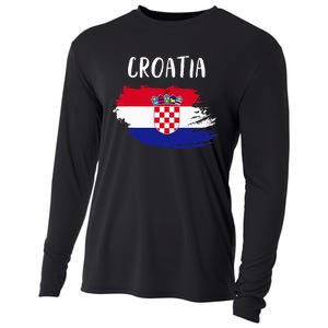 Croatia Indepedence Day Croatia Flag Cooling Performance Long Sleeve Crew