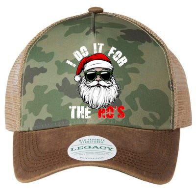 Christmas I Do It For The Hos Santa Claus Legacy Tie Dye Trucker Hat