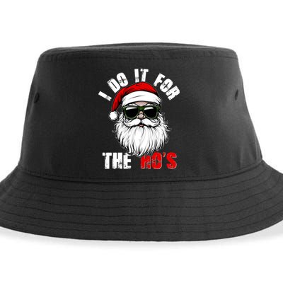 Christmas I Do It For The Hos Santa Claus Sustainable Bucket Hat