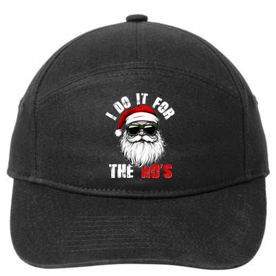 Christmas I Do It For The Hos Santa Claus 7-Panel Snapback Hat