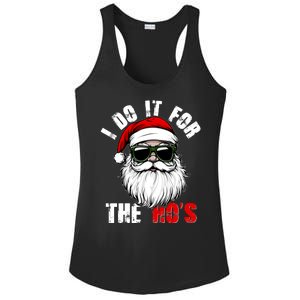 Christmas I Do It For The Hos Santa Claus Ladies PosiCharge Competitor Racerback Tank