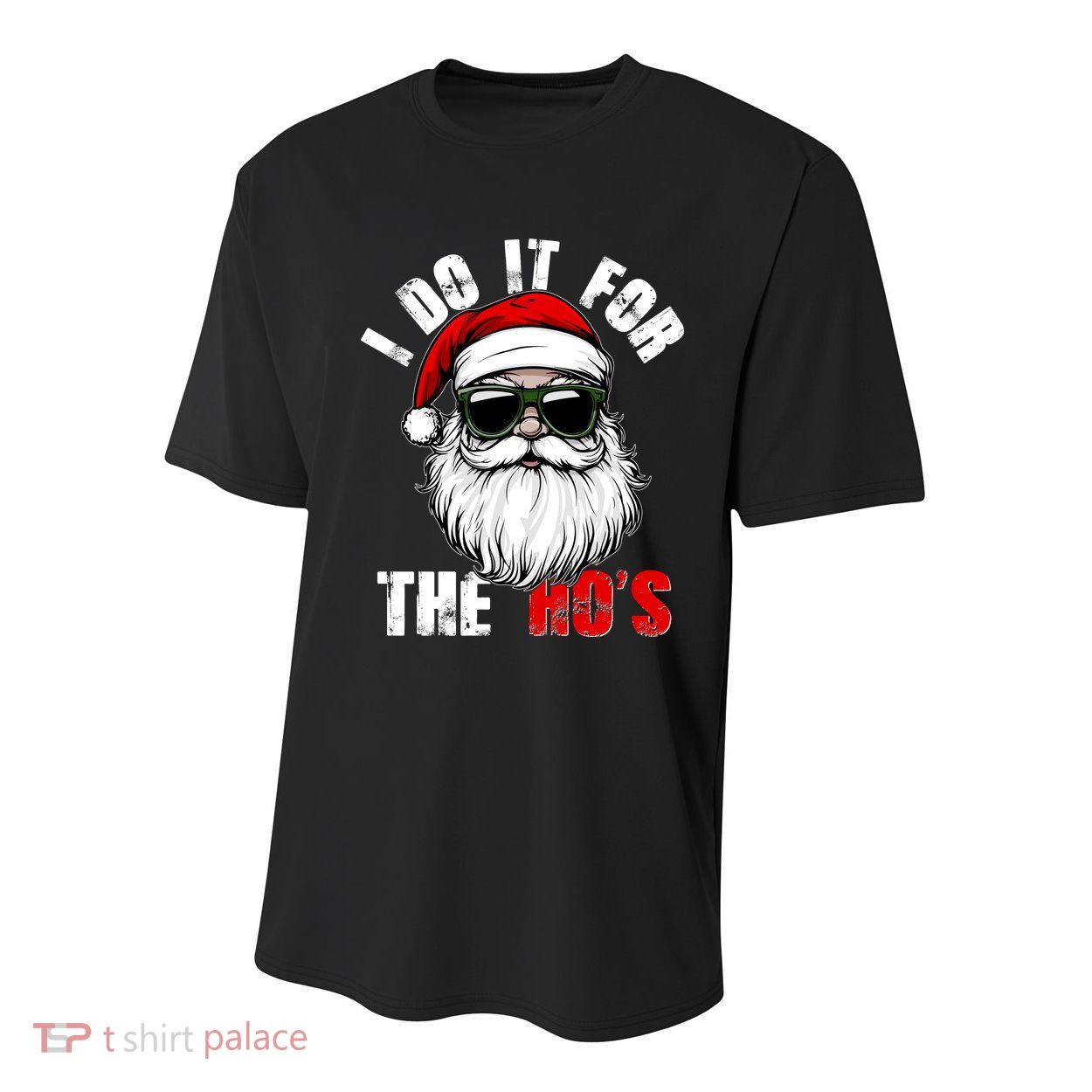 Christmas I Do It For The Hos Santa Claus Youth Performance Sprint T-Shirt