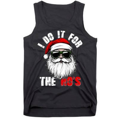 Christmas I Do It For The Hos Santa Claus Tank Top