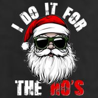 Christmas I Do It For The Hos Santa Claus Golf Towel