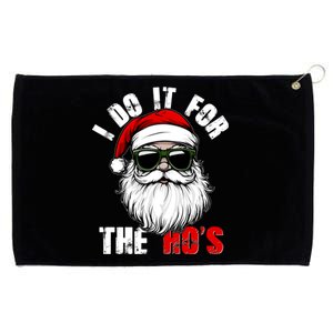 Christmas I Do It For The Hos Santa Claus Grommeted Golf Towel