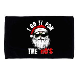 Christmas I Do It For The Hos Santa Claus Microfiber Hand Towel