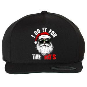 Christmas I Do It For The Hos Santa Claus Wool Snapback Cap