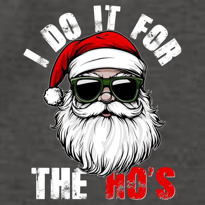 Christmas I Do It For The Hos Santa Claus Vector Backpack