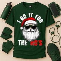 Christmas I Do It For The Hos Santa Claus Cooling Performance Crew T-Shirt
