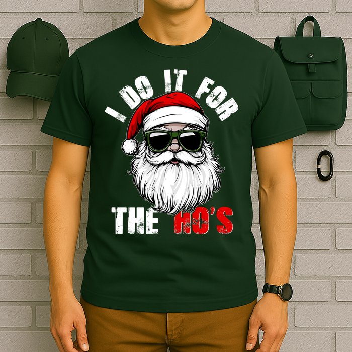 Christmas I Do It For The Hos Santa Claus T-Shirt