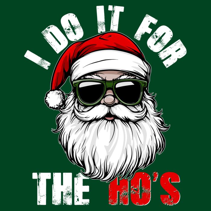 Christmas I Do It For The Hos Santa Claus T-Shirt