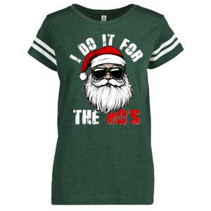 Christmas I Do It For The Hos Santa Claus Enza Ladies Jersey Football T-Shirt