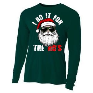 Christmas I Do It For The Hos Santa Claus Cooling Performance Long Sleeve Crew