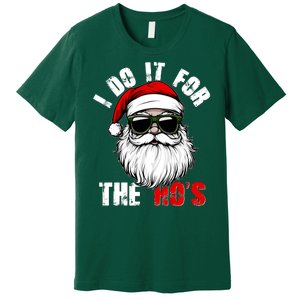 Christmas I Do It For The Hos Santa Claus Premium T-Shirt