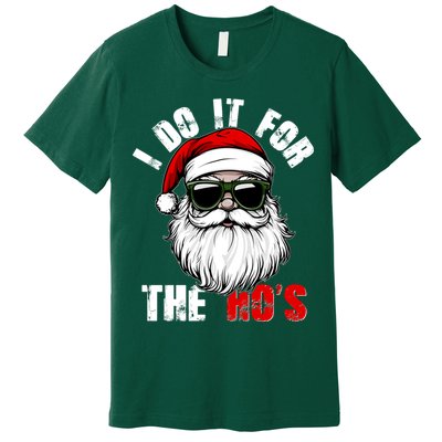 Christmas I Do It For The Hos Santa Claus Premium T-Shirt
