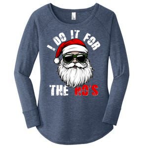 Christmas I Do It For The Hos Santa Claus Women's Perfect Tri Tunic Long Sleeve Shirt