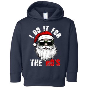 Christmas I Do It For The Hos Santa Claus Toddler Hoodie