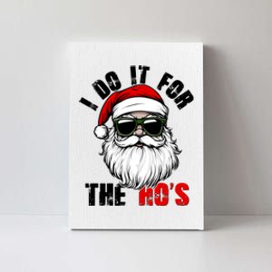 Christmas I Do It For The Hos Santa Claus Canvas