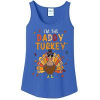 Cool I'm Daddy Turkey Thankful Papa Happy Thanksgiving Dad Ladies Essential Tank