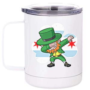 Chicago Irish Dabbing Leprechaun St Patricks Day Gift 12 oz Stainless Steel Tumbler Cup