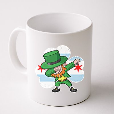 Chicago Irish Dabbing Leprechaun St Patricks Day Gift Coffee Mug