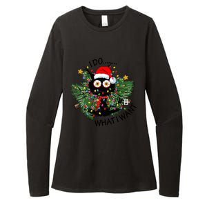 Cat I Do What I Want Christmas Tree Funny Cat Gift Womens CVC Long Sleeve Shirt