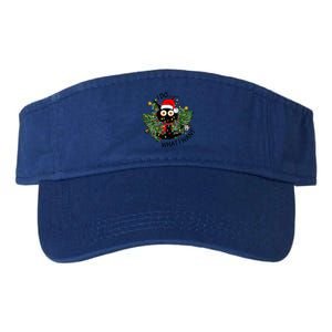 Cat I Do What I Want Christmas Tree Funny Cat Gift Valucap Bio-Washed Visor