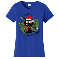 Cat I Do What I Want Christmas Tree Funny Cat Gift Women's T-Shirt