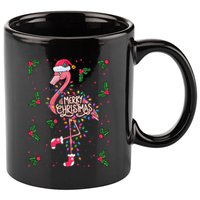 Christmas IM Dreaming Of A Pink Christmas Festive Flamingo Gift 11oz C Handle Ceramic Mug