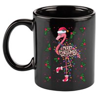 Christmas IM Dreaming Of A Pink Christmas Festive Flamingo Gift 11oz C Handle Ceramic Mug
