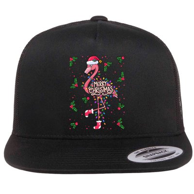 Christmas IM Dreaming Of A Pink Christmas Festive Flamingo Gift Flatbill Hat