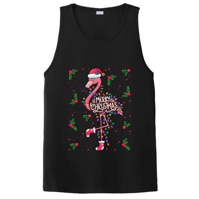 Christmas IM Dreaming Of A Pink Christmas Festive Flamingo Gift PosiCharge Competitor Tank