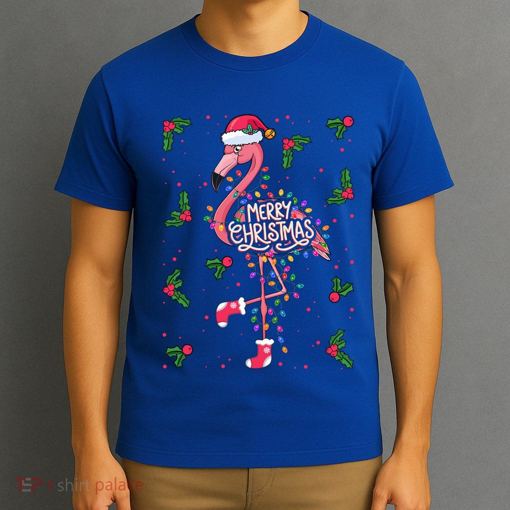 Christmas IM Dreaming Of A Pink Christmas Festive Flamingo Gift T-Shirt