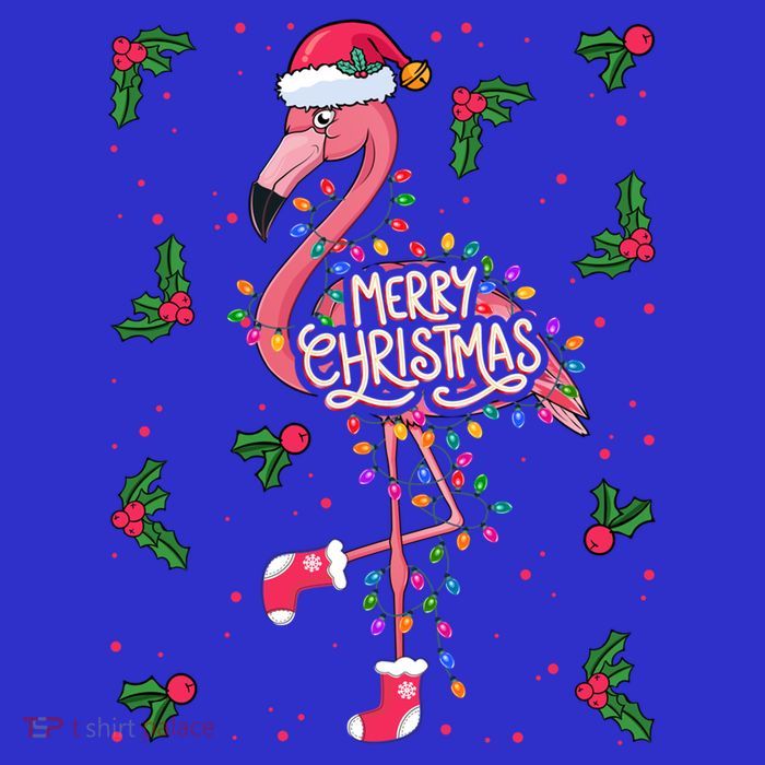 Christmas IM Dreaming Of A Pink Christmas Festive Flamingo Gift Tall T-Shirt