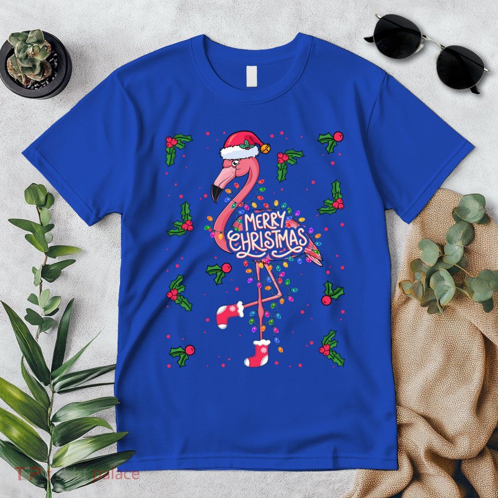 Christmas IM Dreaming Of A Pink Christmas Festive Flamingo Gift Premium T-Shirt