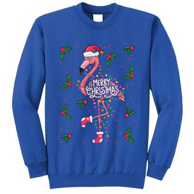 Christmas IM Dreaming Of A Pink Christmas Festive Flamingo Gift Tall Sweatshirt