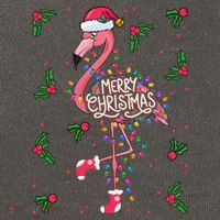Christmas IM Dreaming Of A Pink Christmas Festive Flamingo Gift Cotton Canvas Backpack