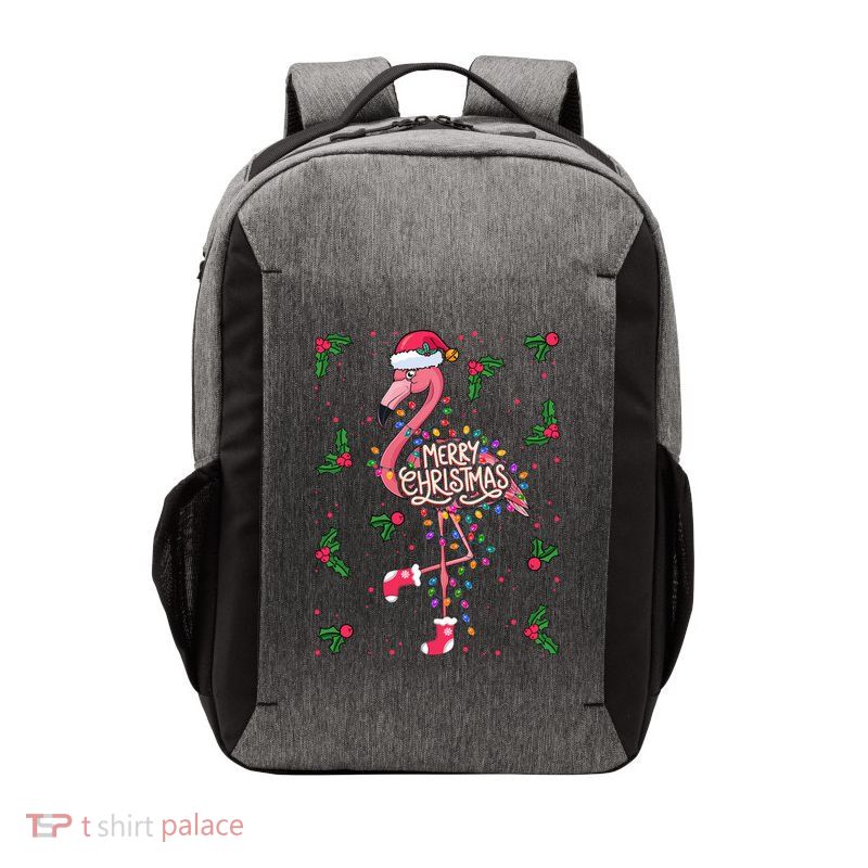 Christmas IM Dreaming Of A Pink Christmas Festive Flamingo Gift Vector Backpack