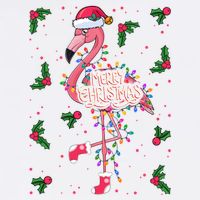 Christmas IM Dreaming Of A Pink Christmas Festive Flamingo Gift Garment-Dyed Sweatshirt