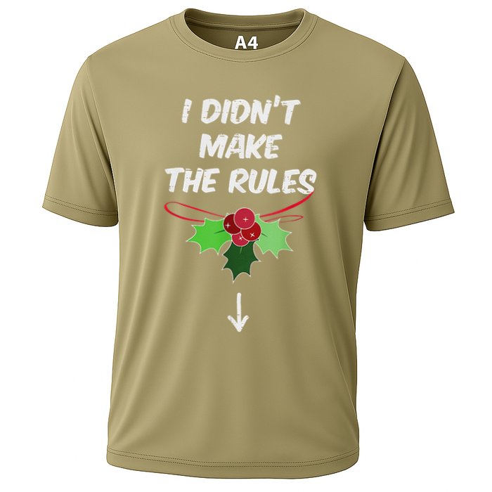 Christmas I Didnt Make Rules Mistletoe Funny Xmas Performance Shirt