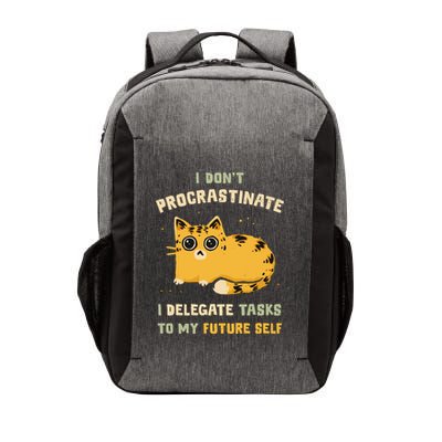 Cat I Don’T Procrastinate I Delegate Tasks To My Future Self Vector Backpack