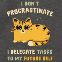 Cat I Don’T Procrastinate I Delegate Tasks To My Future Self Vector Backpack