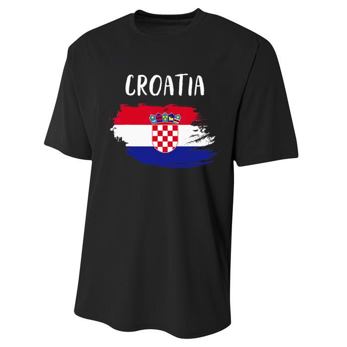 Croatia Indepedence Day Croatia Flag Performance Sprint T-Shirt