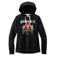 Crushing It Decorative Nut Cracker Women's Fleece Hoodie